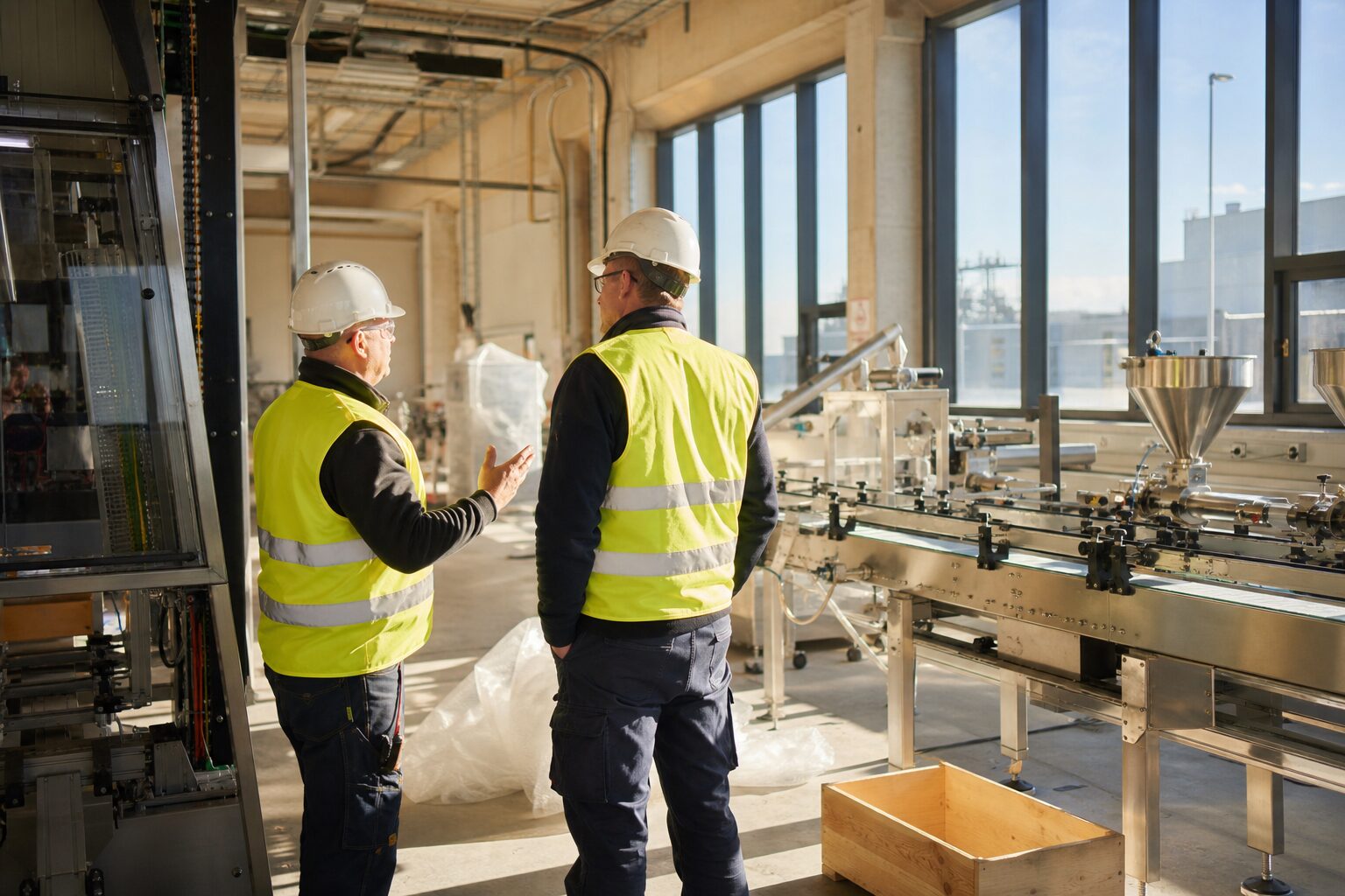 Installation industrielle avant mise en service